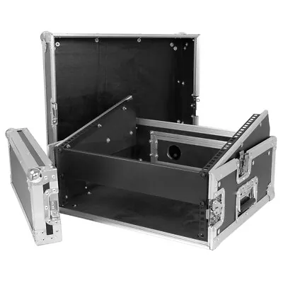 Mixer Rack Case 8x2 19  Units Mobile DJ Disco Equipment Protective Travel Case • £185