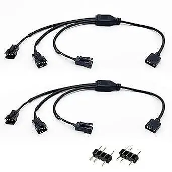  1-to-3 ARGB Splitter Cable 5V 3-pin To JST SM 3Pin Male Adapter Cable 5V 3  • $16.27