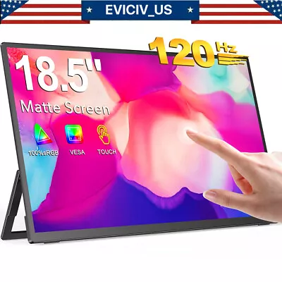 EVICIV 18.5'' Portable Touchscreen 120hz Monitor W/VESA & 180° Adjustable Stand • $169.99