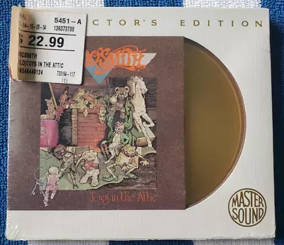 Aerosmith - Toys In The Attic - Master Sound - 24K Gold Disc - Sealed • $57