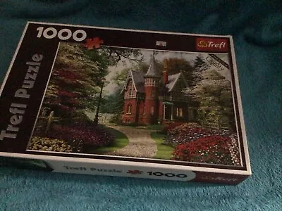 Trefoil 1000 Piece Jig Saw Puzzle Victorian Cottage 68x48 Cm • $9.99