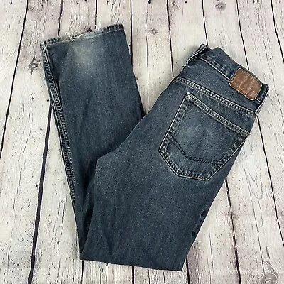 Bullhead Jeans Mens 32x32 Slim Fit Straight Dark Wash Blue Cotton Denim • $18.99