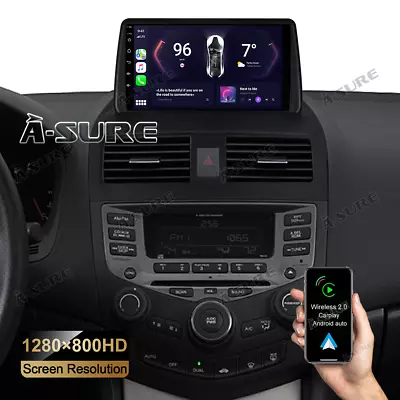 For Honda Accord VII 2003-2007 Android 12 Car Stereo Radio Carplay Android Auto • $152.14