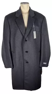 NWT - Michael Kors Cashmere Wool Blend Dark Heather Gray Dress Over Coat Sz 50R • $134.99