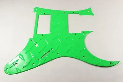 Neon Green Aluminum Diamond Plate Fits Ibanez RG550 Jem RG Guitar Pickguard HXH • $74.99