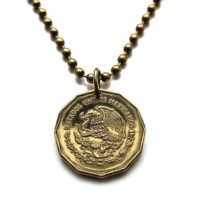 Mexico 20 Centavos Coin Pendant Mexican Eagle Ecatepec Guadalajara Cancun 003495 • $13.99