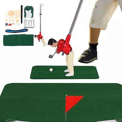 Indoor Mini Golfing Game Kit Golfs Toy Set W/ Green Pad Putter Ball Chairs Gifts • $33.27