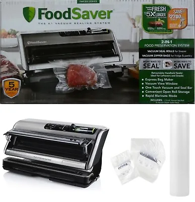 FoodSaver FM5380 2-in-1 Vacuum Sealer Food Preservation 5300 Series Starter Kit✅ • $149.98