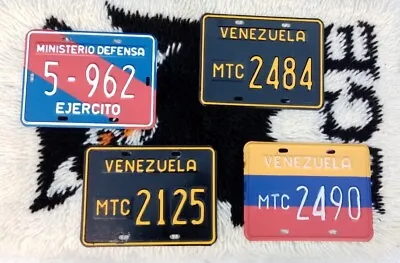 Venezuela Motorcycle License Plate:  4 Diferent • $500