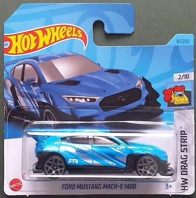 Hot Wheels 2023 Ford Mustang Mach-e 1400 Blue Short Card. • £3.99