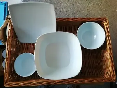 Melamine White  Plates Platter Serving Bowl Soup Bowl Rice Bowl  • £2.50