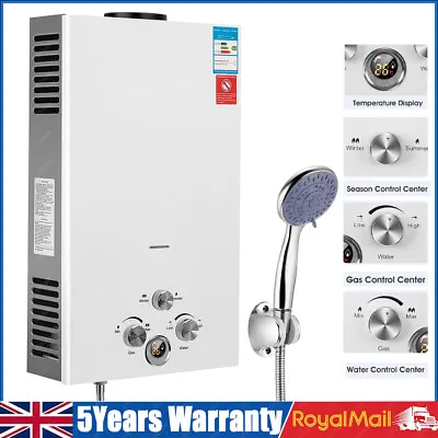 8L-18L Propane Gas Tankless Instant LPG Hot Water Heater Boiler With Shower Kit • £97.99