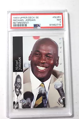 1993-94 Upper Deck MICHAEL JORDAN Special Edition Retirement #MJR1 Graded PSA 7 • $9.99