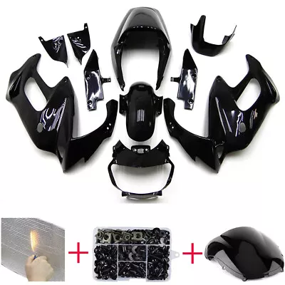 For Honda VTR1000F 1997 98 99 00 01 02-2005 Black Fairings ABS Plastic Bodywork • $320.95