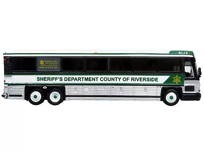 2001 MCI D4000 Coach Bus Sheriff's Department County Of Riverside White Green Vi • $64.26