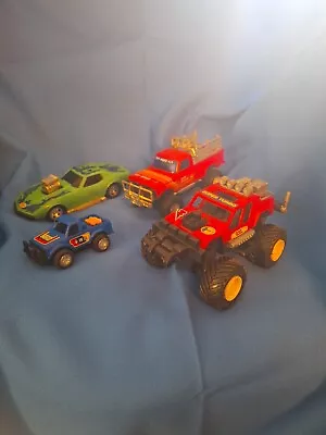 Lot Of 4 Cars & Monster Trucks Loose See Pictures.. 83 • $29.99