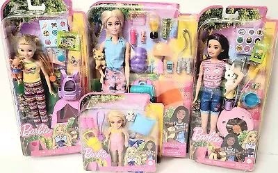 Barbie Camping Bundle Set 4  It Takes Two: Malibu Skipper Stacie Chelsea 50 + • $50.60