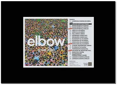 £8.49 • Buy Elbow - Giants Of All Sizes UK Tour Dates  - A4 Matted Mounted Magazine Artwork