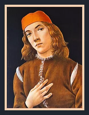 Sandro Botticelli Portrait Of A Young Man BIG MAGNET 3.5 X 4.5 Inches • $5.98