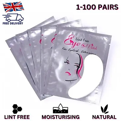 £2.99 • Buy Salon Eyelash Lash Extensions Under Eye Gel Pads Lint Free Patches Make Up Tools