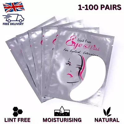 Salon Eyelash Lash Extensions Under Eye Gel Pads Lint Free Patches Make Up Tools • £3.99