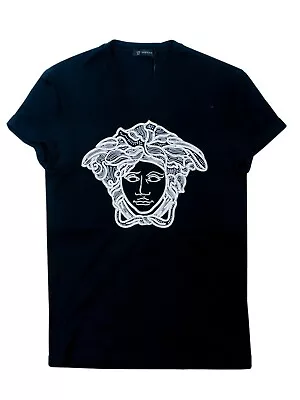 Versace NWT Black Silver Medusa Hardware T-Shirt XS 24520 • $365.80