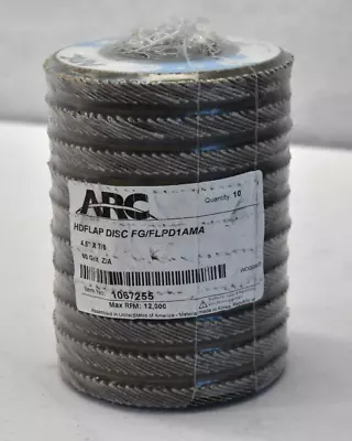 Lot Of 10 Arc Abrasives Flap Discs 4.5  X 7/8  60 Grit 1067255 Fiberglass • $39.99