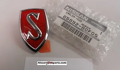 Genuine Nissan S14 Hood Shield Emblem Red New 65892-80f05 • $37.95