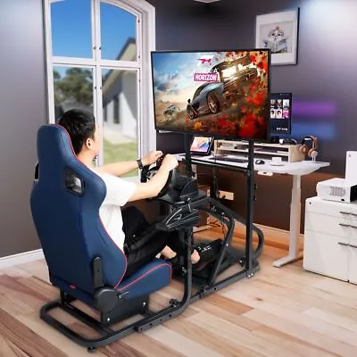 Steering Wheel Stand Racing Simulator Cockpit For Thrustmaster Logitech G29 G920 • $159.99