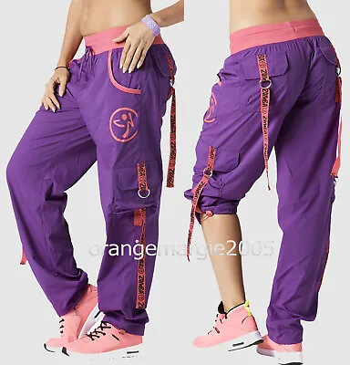 ZUMBA Cargo Pants DANCE FITNESS! Converts To Capri RARE! EliteZWear XS S M L XL • £86.85