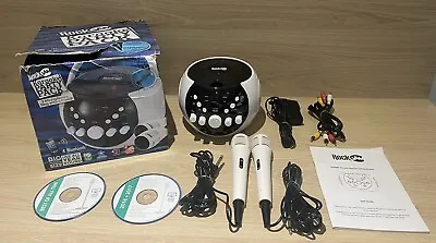 Rock Jam Karaoke Party Pack Machine Bluetooth 2 Microphones 2 Discs Etc Boxed • £15.99