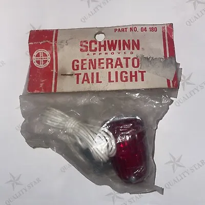 Vintage 1969 New-in-Package SCHWINN Generator Tail Light Red/Amber 04180 • $35