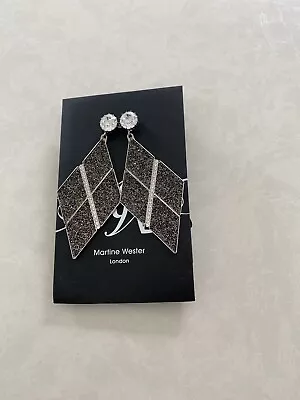 Diamanté And Chrystal Earrings By Martine Wester • £10