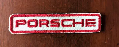 PORSCHE Original Vintage Patch Approximately 1  By 5  Red White Never Used • $15.99