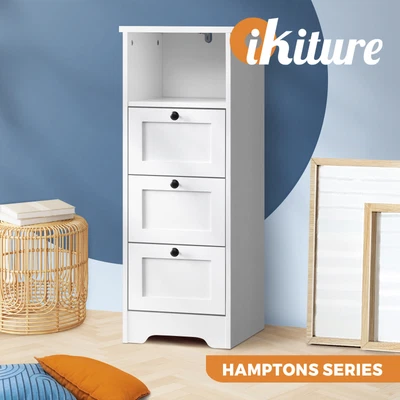 $77.90 • Buy Oikiture Chest Of Drawers Storage Cabinet Dresser Side Table Hamptons Furniture