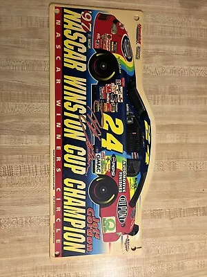 Vintage 1997 WinCraft Jeff Gordon Nascar Winston Cup Champion Sign • $12