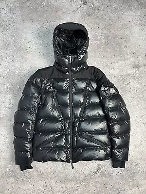 Moncler Women’s Down Puffer Ski Jacket Patch Logo Black Size L • $449.99