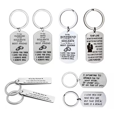 £3.99 • Buy Perfect Birthday Day Gift For Him Her Anniversary Present Keyring Set Keepsake