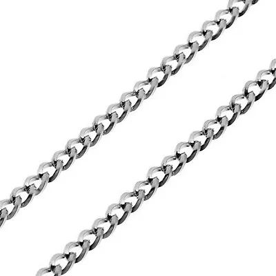 Spiral Curb Chain Necklace Stainless Steel 2.6mm 15/16/17/18/19/20/21/22-inch • $12.99