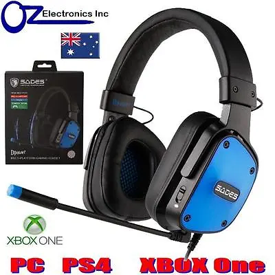 SADES DPOWER 3.5mm XBOX One PS4 PC Gaming Headset Mic Chat NEW Noise Reduction • $25