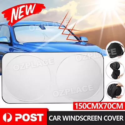 Car Windscreen Sun Shade Heat Reflective Windshield Visor Front Window UV Block • $9.95