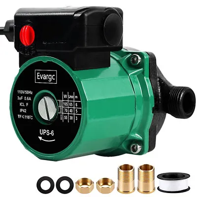 Automatic Hot Water Circulation Pump Booster Pump 3-Speed Domestic Pump 105W • $39.86