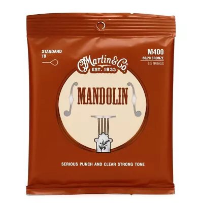 3 Sets Martin M400 Mandolin Strings Standard 10-34 80/20 Bronze Wound M-400 • $19.95