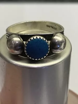 Vintage 925 Sterling Silver Turquoise Ring Size 7 • $29