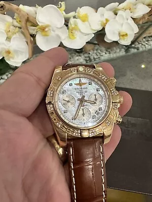 Breitling Watches For Men Gold 18k Used Diamond • $16500