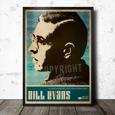  Bill Evans Art Poster Music Jazz Blue Note Coltrane Sun Ra Miles Davis • £15