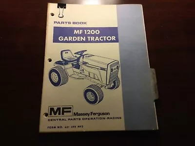 Massey Ferguson 1200 Garden Tractor Parts Book • $35
