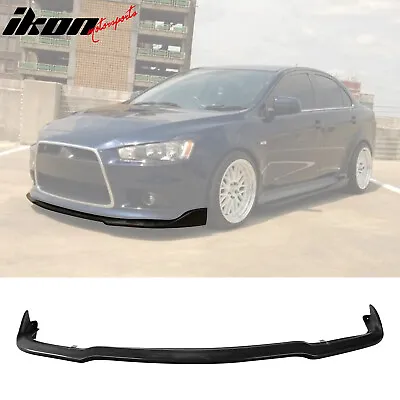 Fits 09-14 Mitsubishi Lancer Ralliart CS Style Front Lip Bumper Lower Spoiler PU • $67.98