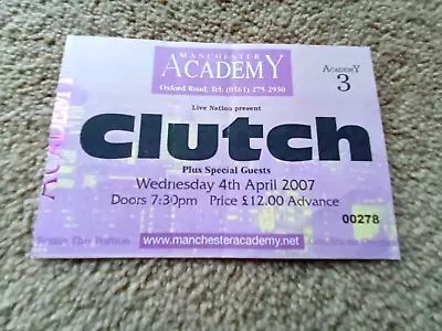 Clutch Concert Tickets And Stubs X 5 2007 X 2 2009  2013 2016 (Leeds / Manc) • £19.95