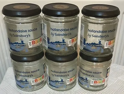 6 X Hollandaise Sauce Empty Jars. Perfect For Storage Jam Making Arts & Crafts. • £4.75